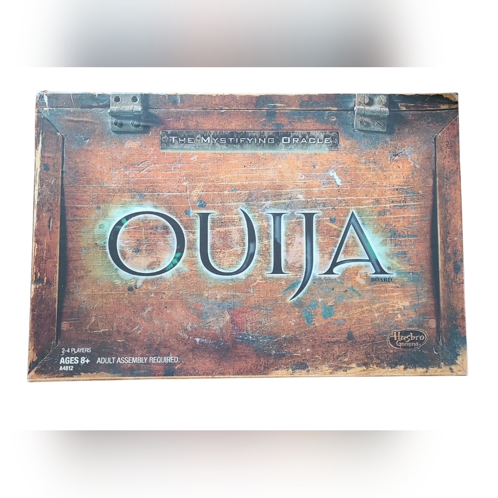 Hasbro Ouija Board Game with Rustic Brown Design